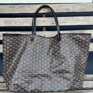 Goyardine Saint Louis PM Black Tote